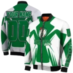 customized boston celtics spider mark green bomber jacket best selling