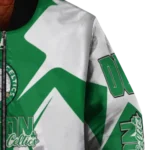 customized boston celtics spider mark green bomber jacket best selling