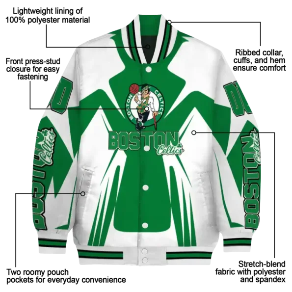 customized boston celtics spider mark green varsity jacket new arrival.webp