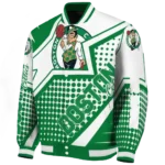 customized boston celtics star burst green varsity jacket best selling.webp