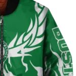 customized boston celtics winged blaze green white bomber jacket best selling