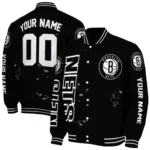 customized brooklyn nets hexagon cluster black varsity jacket best selling.webp