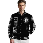 customized brooklyn nets hexagon cluster black varsity jacket best selling.webp