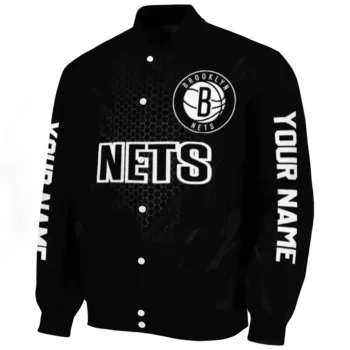 customized brooklyn nets hexagon mesh black varsity jacket best selling.webp