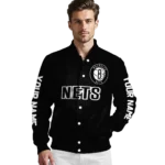customized brooklyn nets hexagon mesh black varsity jacket best selling.webp