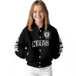 customized brooklyn nets hexagon mesh black varsity jacket best selling.webp