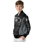 customized brooklyn nets power plate black bomber jacket best selling