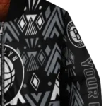 customized brooklyn nets pyramid shapes black bomber jacket best selling