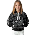 customized brooklyn nets pyramid shapes black bomber jacket best selling