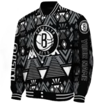 customized brooklyn nets pyramid shapes black varsity jacket best selling.webp