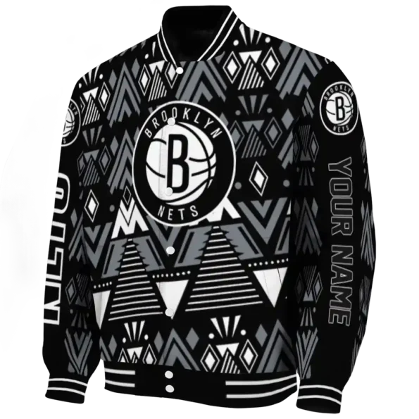customized brooklyn nets pyramid shapes black varsity jacket best selling.webp