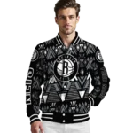 customized brooklyn nets pyramid shapes black varsity jacket best selling.webp