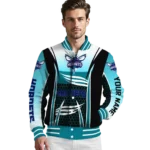 customized charlotte hornets mesh effect teal black varsity jacket best selling.webp