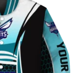 customized charlotte hornets mesh effect teal black varsity jacket best selling.webp