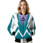 customized charlotte hornets v stripes teal white bomber jacket best selling