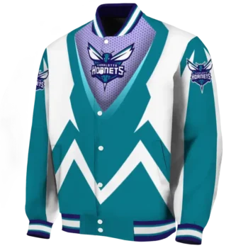customized charlotte hornets v stripes teal white varsity jacket best selling.webp