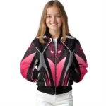 customized chicago bulls mesh chest black bomber jacket best selling