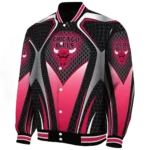 customized chicago bulls mesh chest black varsity jacket best selling.webp
