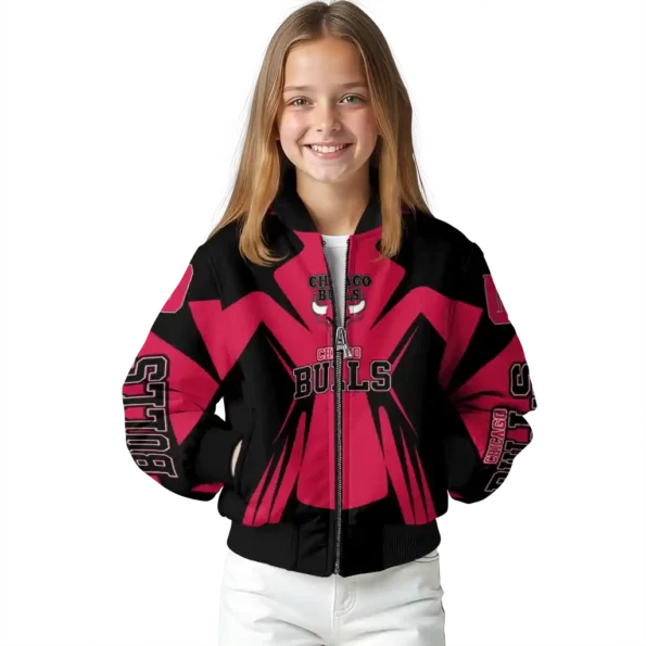 customized chicago bulls spider mark red bomber jacket top rated