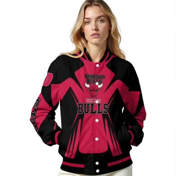 customized chicago bulls spider mark red varsity jacket latest model.webp