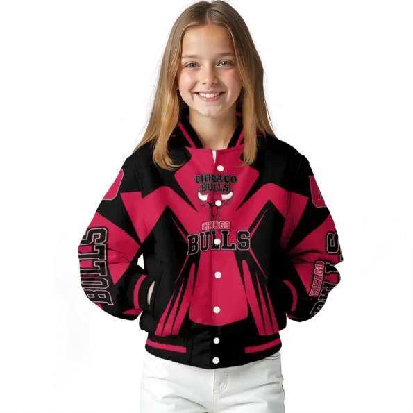 customized chicago bulls spider mark red varsity jacket top rated.webp