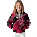 customized chicago bulls star burst red bomber jacket best selling