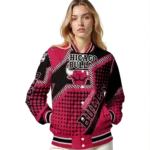 customized chicago bulls star burst red varsity jacket best selling.webp