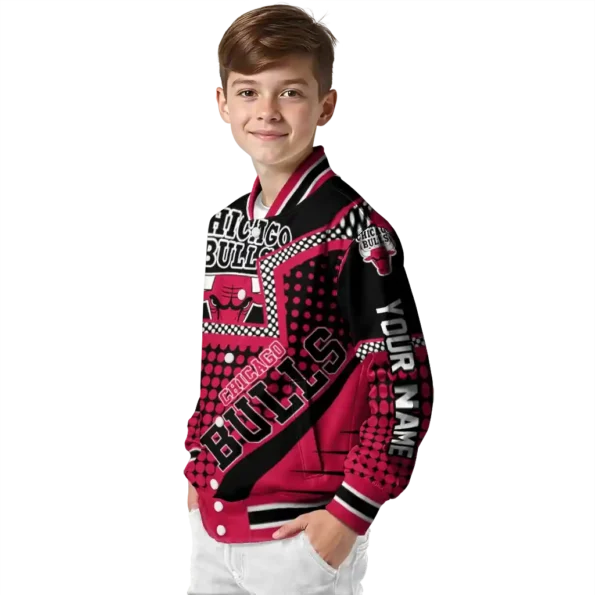 customized chicago bulls star burst red varsity jacket trendy.webp
