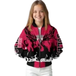 customized chicago bulls winged blaze red white bomber jacket best selling