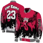 customized chicago bulls winged blaze red white varsity jacket best selling.webp