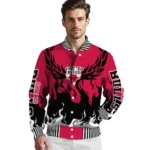 customized chicago bulls winged blaze red white varsity jacket best selling.webp