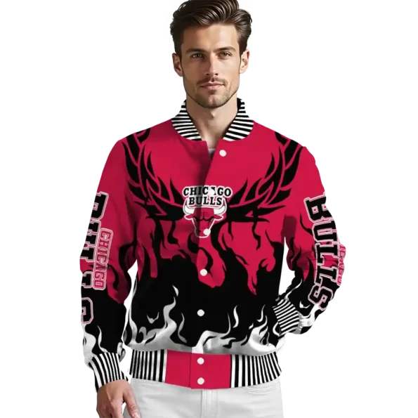 customized chicago bulls winged blaze red white varsity jacket high quality.webp