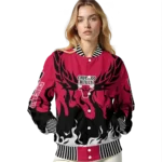 customized chicago bulls winged blaze red white varsity jacket best selling.webp