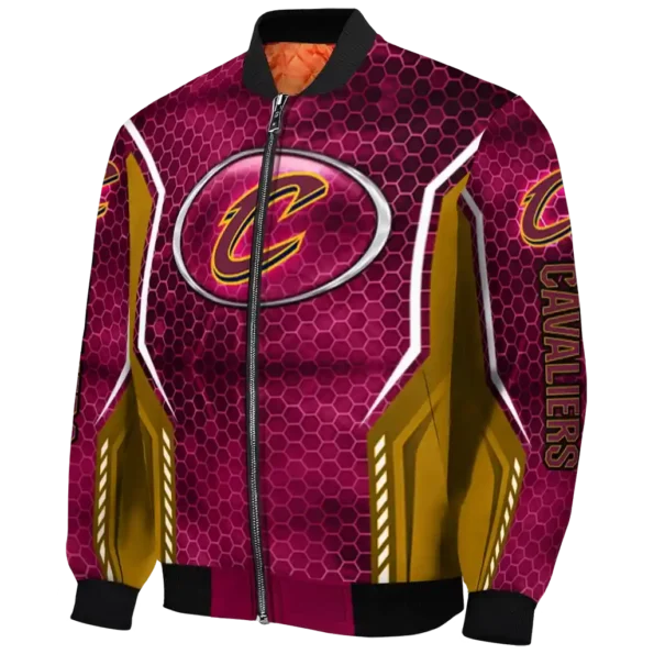 customized cleveland cavaliers power plate wine bomber jacket best selling
