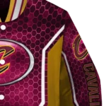 customized cleveland cavaliers power plate wine varsity jacket best selling.webp