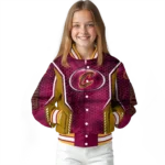 customized cleveland cavaliers power plate wine varsity jacket best selling.webp
