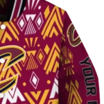 customized cleveland cavaliers pyramid shapes wine varsity jacket best selling.webp
