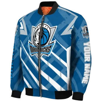 customized dallas mavericks chevron angles blue bomber jacket best selling