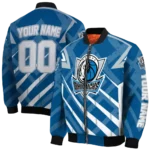 customized dallas mavericks chevron angles blue bomber jacket best selling