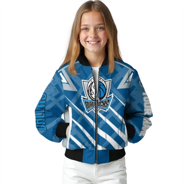customized dallas mavericks chevron angles blue bomber jacket top rated