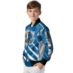 customized dallas mavericks chevron angles blue bomber jacket best selling