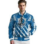 customized dallas mavericks chevron angles blue varsity jacket best selling.webp