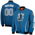customized dallas mavericks chevron arrow blue bomber jacket best selling