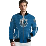 customized dallas mavericks chevron arrow blue bomber jacket best selling