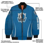 customized dallas mavericks chevron arrow blue bomber jacket best selling