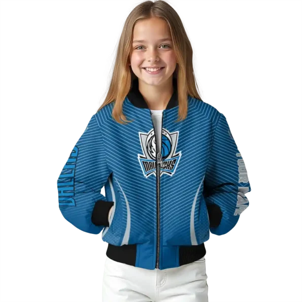 customized dallas mavericks chevron arrow blue bomber jacket top rated