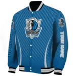 customized dallas mavericks chevron arrow blue varsity jacket best selling.webp