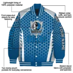 customized dallas mavericks hexagon grid blue varsity jacket best selling.webp