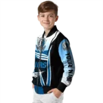 customized dallas mavericks mesh effect blue black bomber jacket best selling