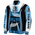 customized dallas mavericks mesh effect blue black varsity jacket best selling.webp